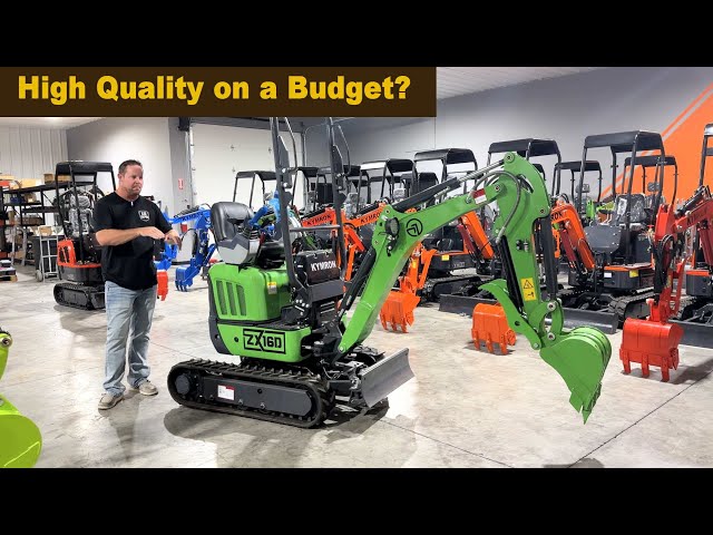 The KYMRON ZX16 Mini Excavator with a Lot of Power! - YouTube