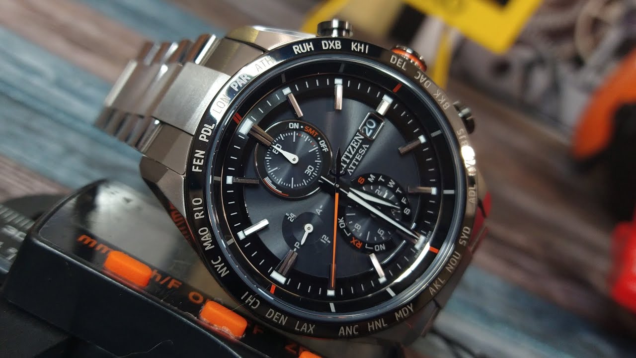 Citizen AT8189-61E Attesa Photovoltaic Super Titanium Black Dial