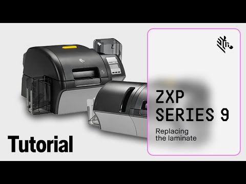 Zebra ZXP 9 How To: Replace the Laminate - YouTube