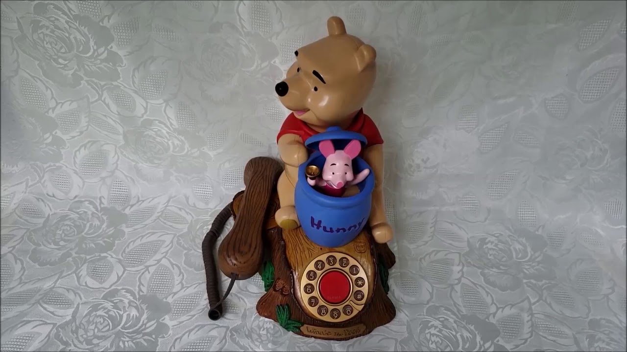 Winnie the Pooh Talking Animated Telephone with Piglet and Hunny