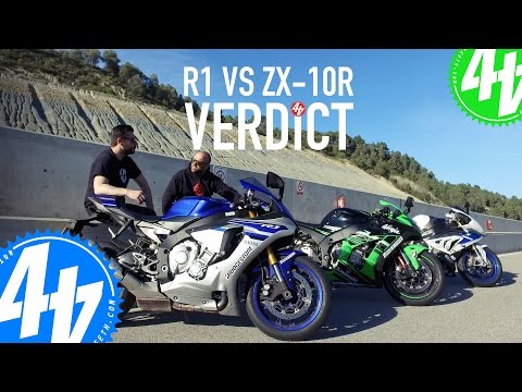Yamaha R1 v Kawasaki ZX-10R - THE VERDICT! - 44Tour EP04 - YouTube