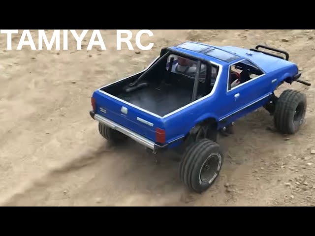 TAMIYA 1/10 スバル ブラット ブルーバージョン スバル ブラット」電動