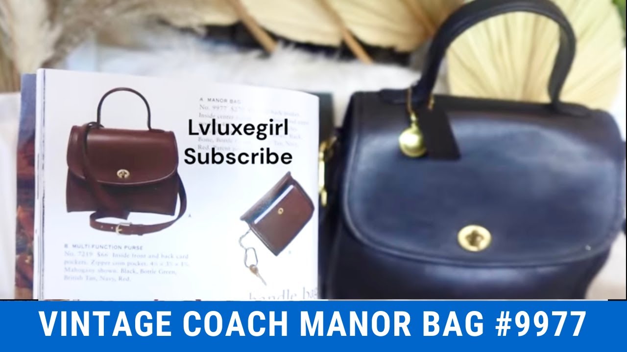Vintage Coach Manor Bag #9977 #coach #vintagecoachbag - YouTube