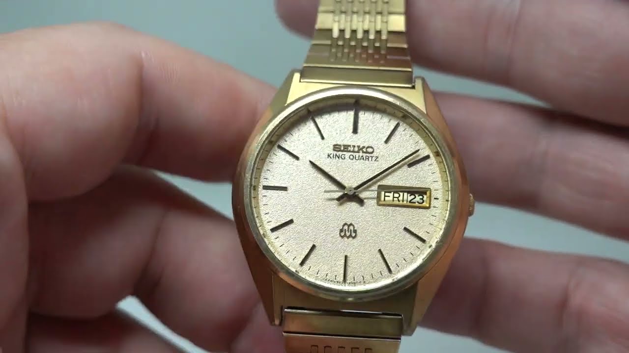 1981 King Seiko Twin Quartz 99KQ men's vintage watch. Model
