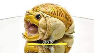 動物の惑星】「シークレット」ハラガケガメ（開口） フィギュア