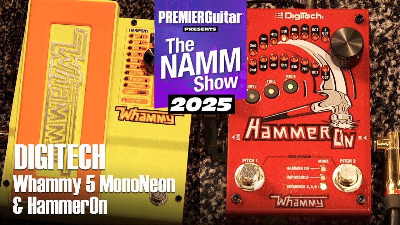 Revamped DigiTech Whammy 5: MonoNeon Signature & HammerOn Demos