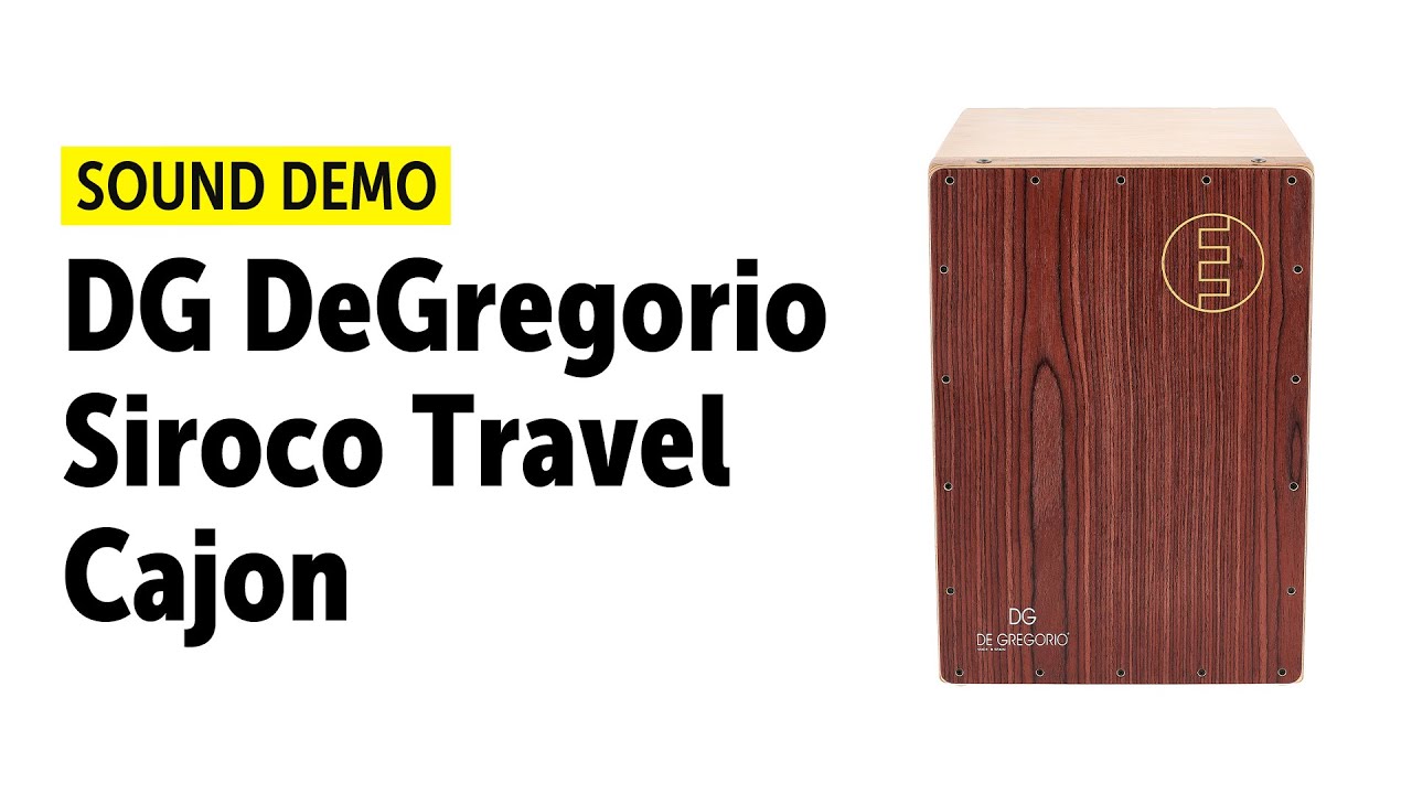 DG DeGregorio Siroco Travel Cajon - Setup & Sound Demo - YouTube