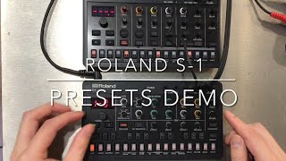 Roland AIRA Compact Series S-1 Presets Demo w/T-8(No Talking