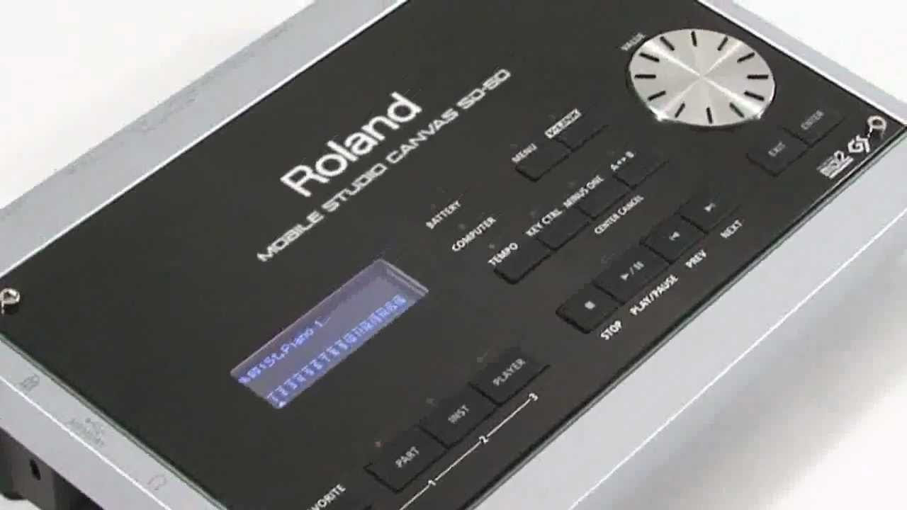 Roland SD50 Mobile Studio Canvas Introduction - YouTube