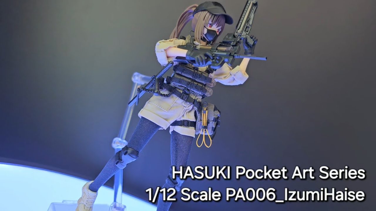 HASUKI PA006 IzumiHaise(Weapon : P90, P50) 1/12 Action Figure / 하