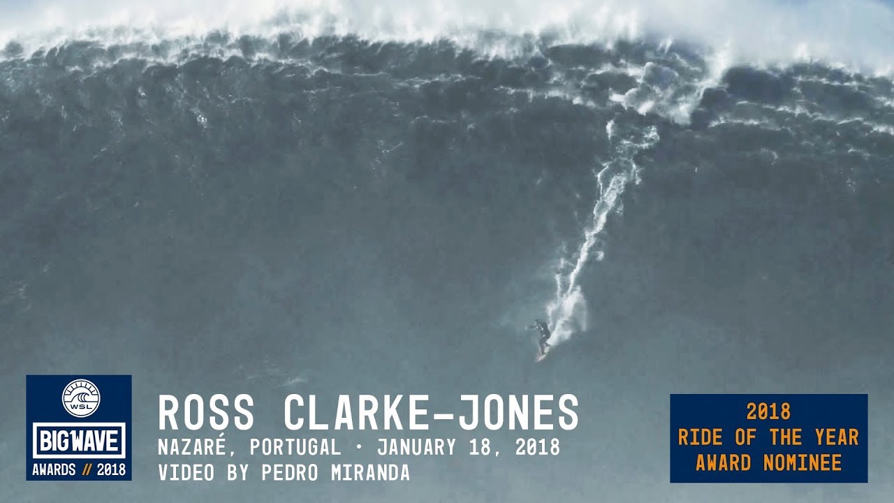 Ross Clarke-Jones at Nazaré - 2018 Ride of the Year Award Nominee