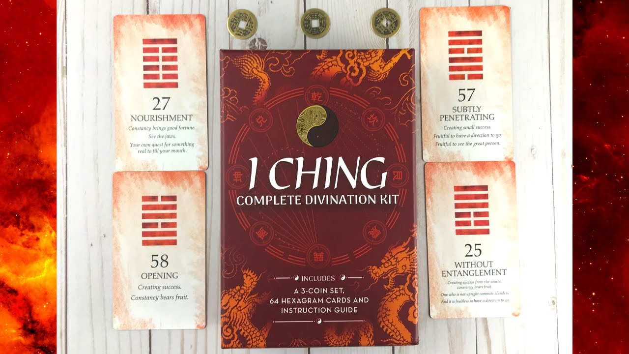 I Ching Complete Divination Kit ☰ A 3-Coin Set ☰ 64 Hexagram