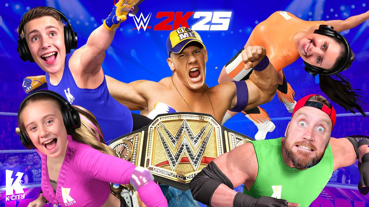 We Taught Our Family to Play WWE 2k25 (Family Battle!) - YouTube