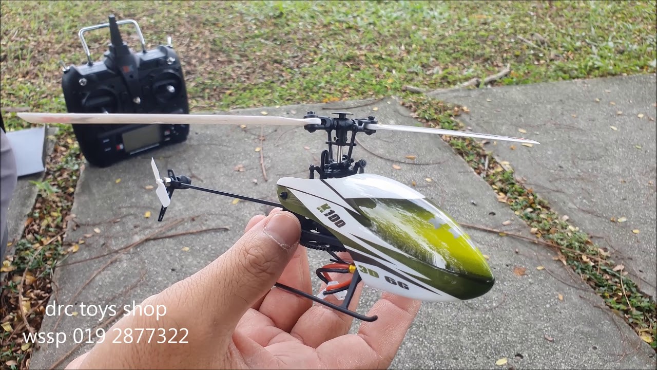 XK K100 Falcom 6CH Flybarless 3D6G review and test - YouTube