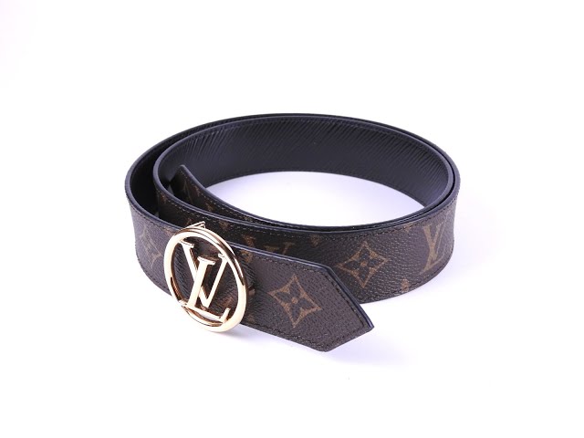 ルイヴィトン サンチュール LV サークル リバーシブル ベルト 35MM 90