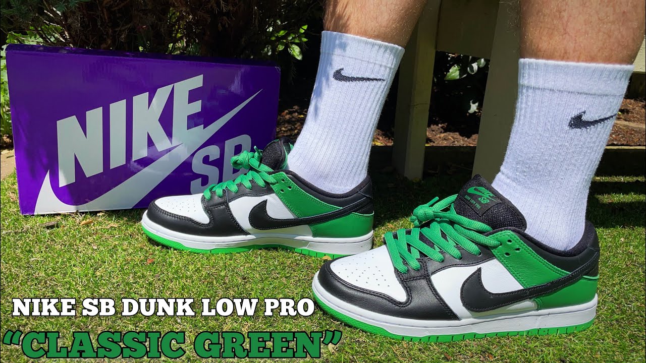🟢⚫️⚪️NIKE SB DUNK LOW PRO “CLASSIC GREEN” REVIEW & ON FOOT
