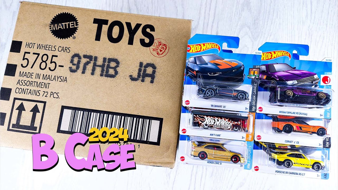 Unboxing Hot Wheels 2024 B Case - Short Card Super Treasure Hunt
