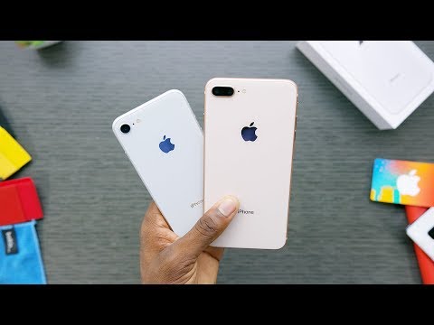 iPhone 8 Unboxing: Silver vs Gold! - YouTube