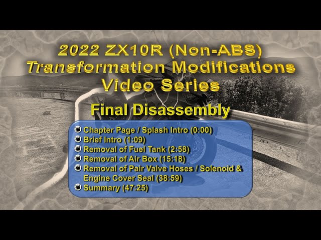 004) Final Disassembly: 21-25 #NinjaZX10R Transformation