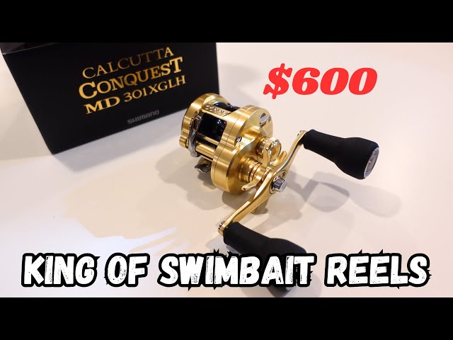 Shimano Calcutta Conquest 300 MD - best SWIMIBAIT reel?!?! - YouTube