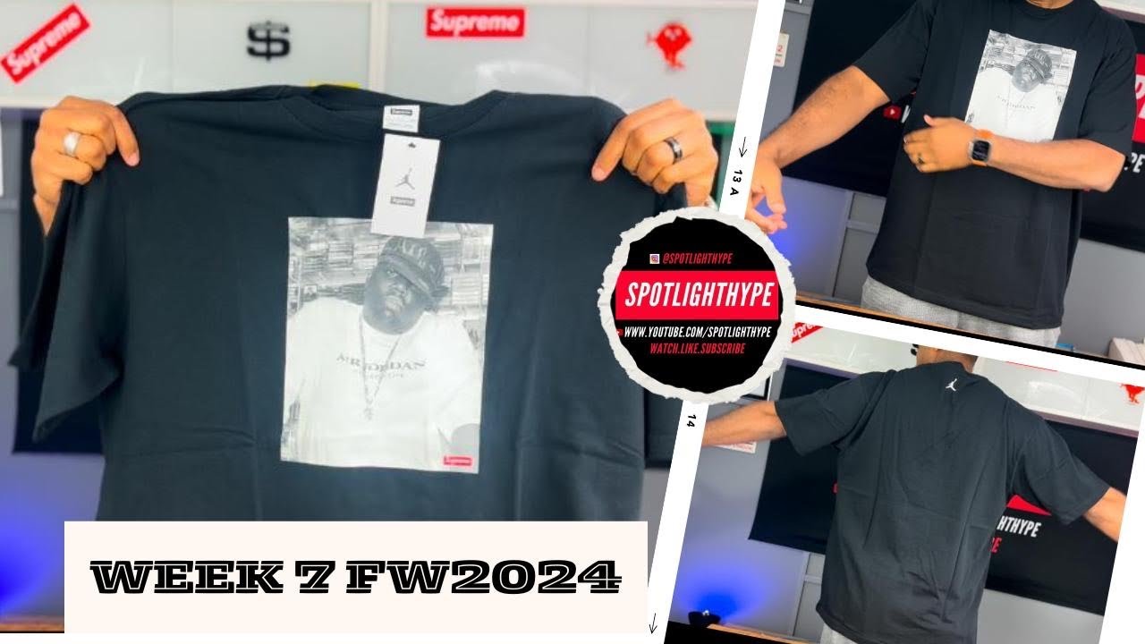 Supreme x Jordan Biggie S S TOP UNBOXING AND FITTING ON - YouTube