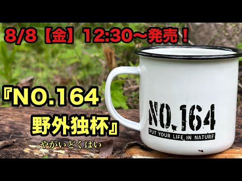No.164 ヒロシさん 野外独杯 ホーローマグカップ ぼっちキャンプ No