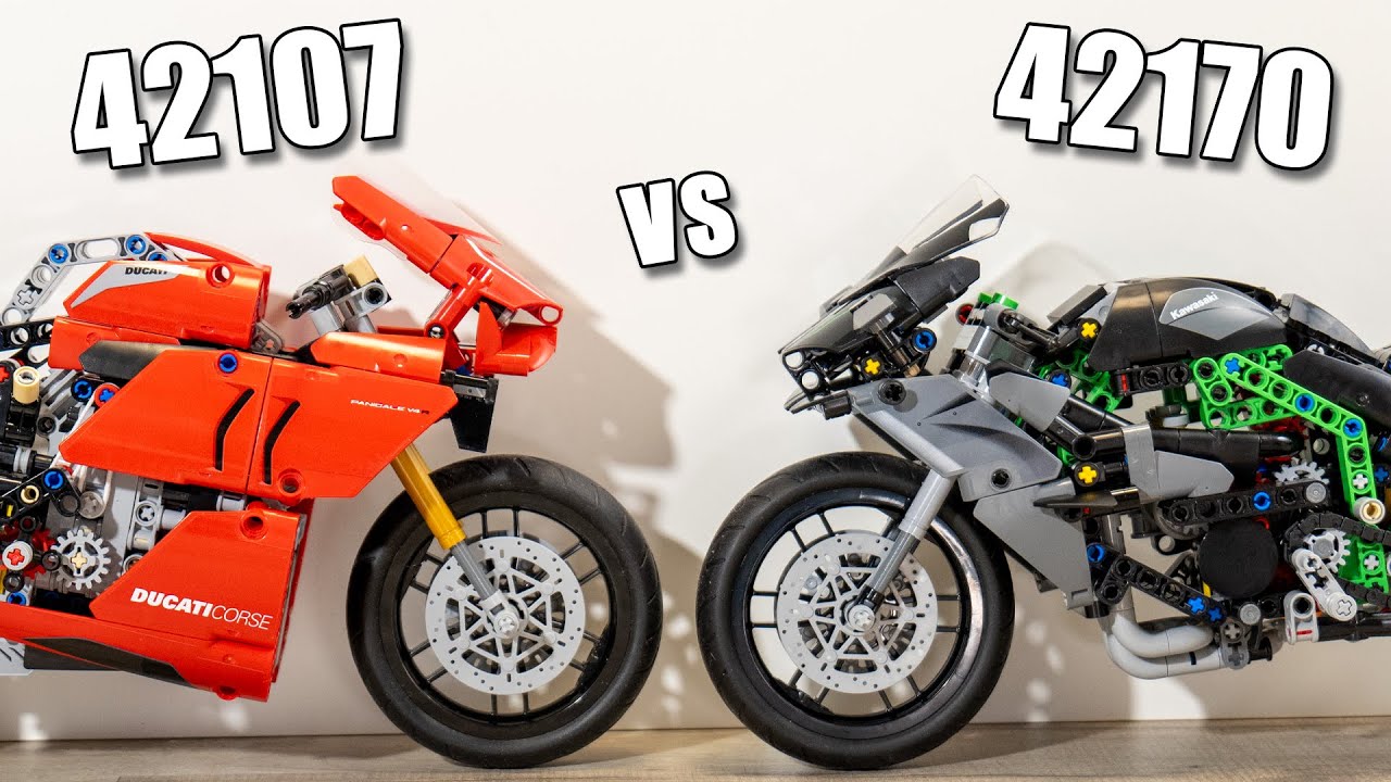LEGO 1:7 Motorcycles Comparison | LEGO 42170 vs LEGO 42107
