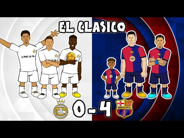 0-4🔥 Real Madrid vs FC Barcelona (El Clasico 2024 Goals