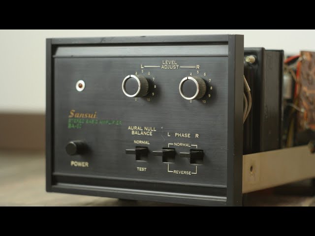 Sansui BA-60 solid state amplifier vintage many people hunt it