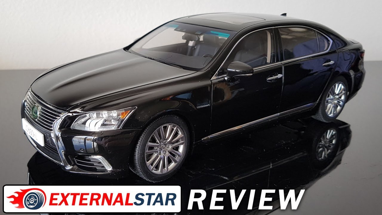 Lexus LS 600HL 2013 black 1:18 AUTOart | review - YouTube
