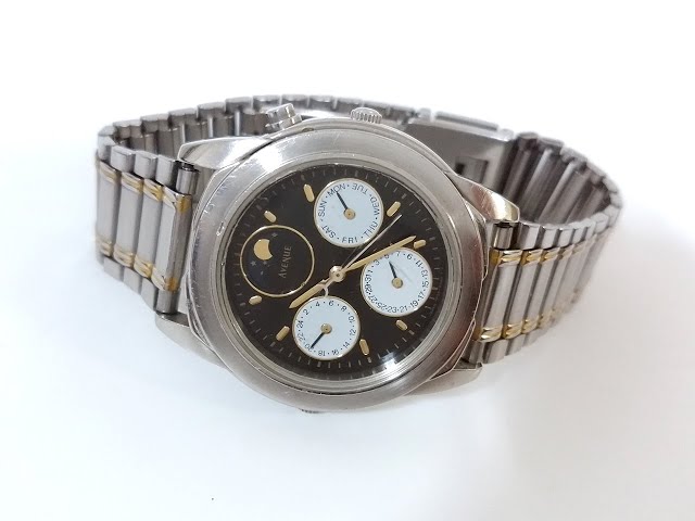 SEIKO AVENUE 7F39-6060 Quartz Wrist Watch - YouTube