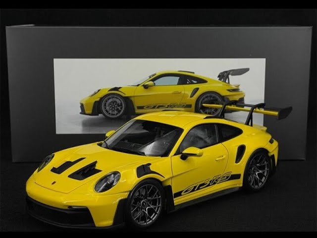 Review: Norev 1/18 Porsche 911 992 GT3 RS Racing Yellow - YouTube