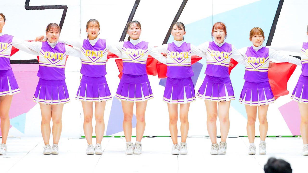 4K] 大阪公立大学応援団 ⑥バトン・チアリーダー部 ふたば祭 2024 大阪
