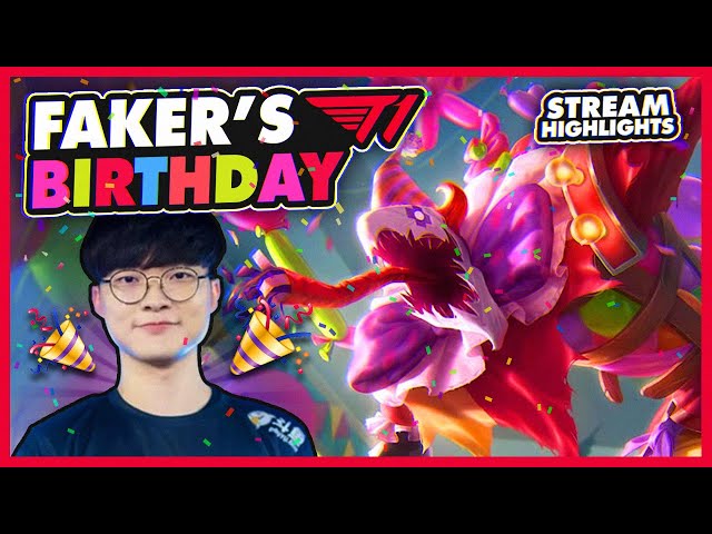 Faker Celebrates His Birthday | T1 League of Legends Best Moments