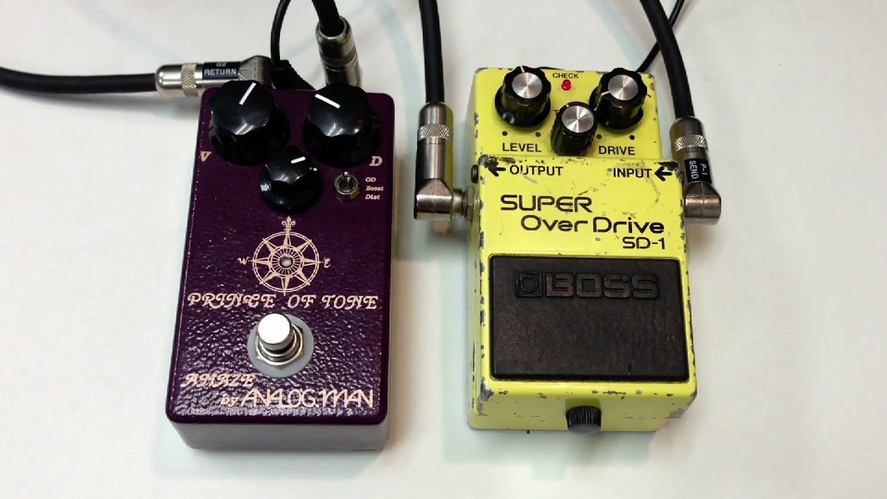 ギター BOSS SD-1 ANALOG.MAN SilverMod Push-Pull Boss SD-1 Analog
