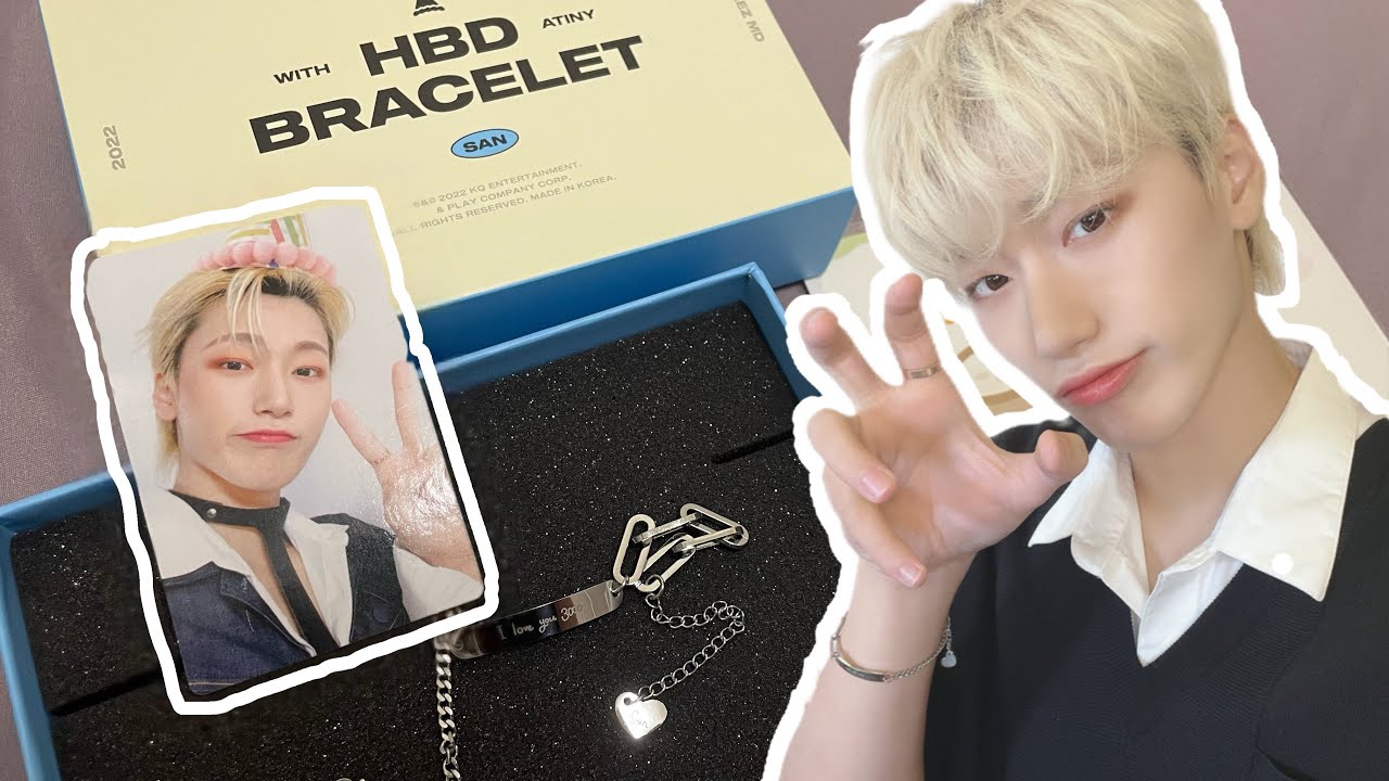 ATEEZ San's birthday MD unboxing !📦·崔傘生日MD HBD手鍊開箱
