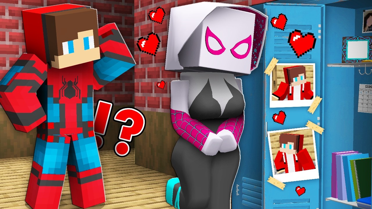 NEW SPIDER Girl fell in LOVE with SPIDER JJ in Minecraft - Maizen