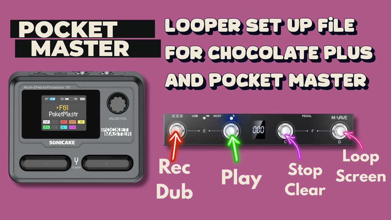 SONICAKE POCKET MASTER + MVAVE CHOCOLATE (PLUS) SETUP USING