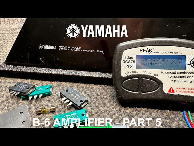 Yamaha B-6 Amplifier Restoration (Part 5 - Bench Testing