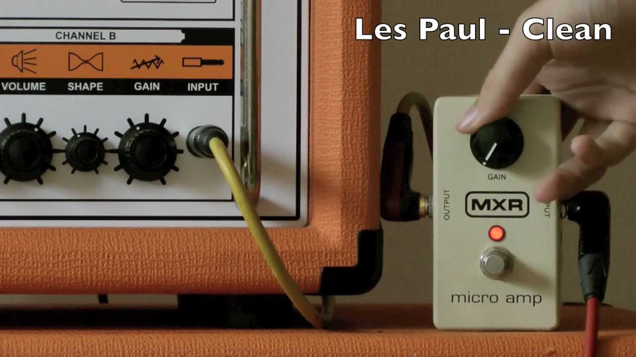 MXR M133 Micro Amp HD - YouTube