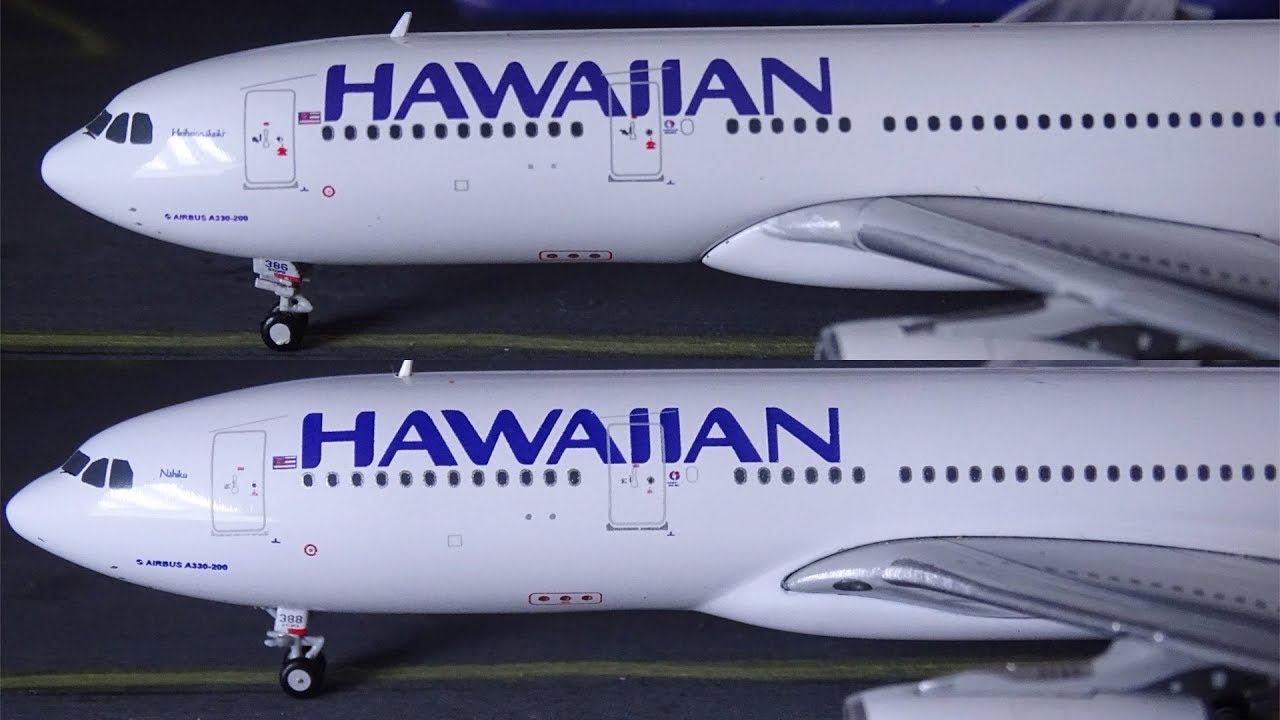 REVIEW #9: GeminiJets 1/400 Hawaiian Airlines A330-200 *DOUBLE