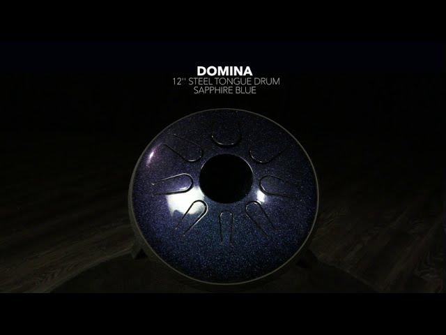 Idiopan Domina 12'' Steel Tongue Drum, Sapphire Blue | Gear4music