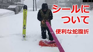 How to fold ski skins (climbing skins) - Convenient accordion fold