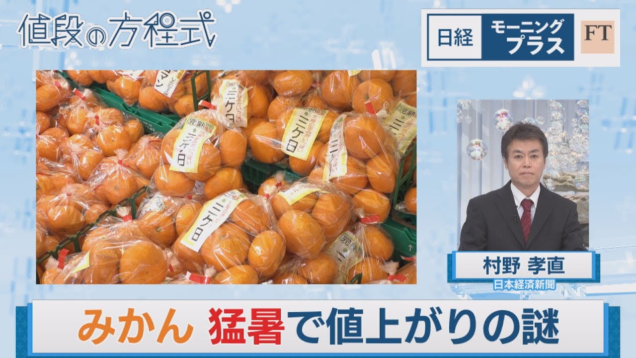 みかん 猛暑で値上がりの謎【日経モープラFT】（2024年2月13日） - YouTube