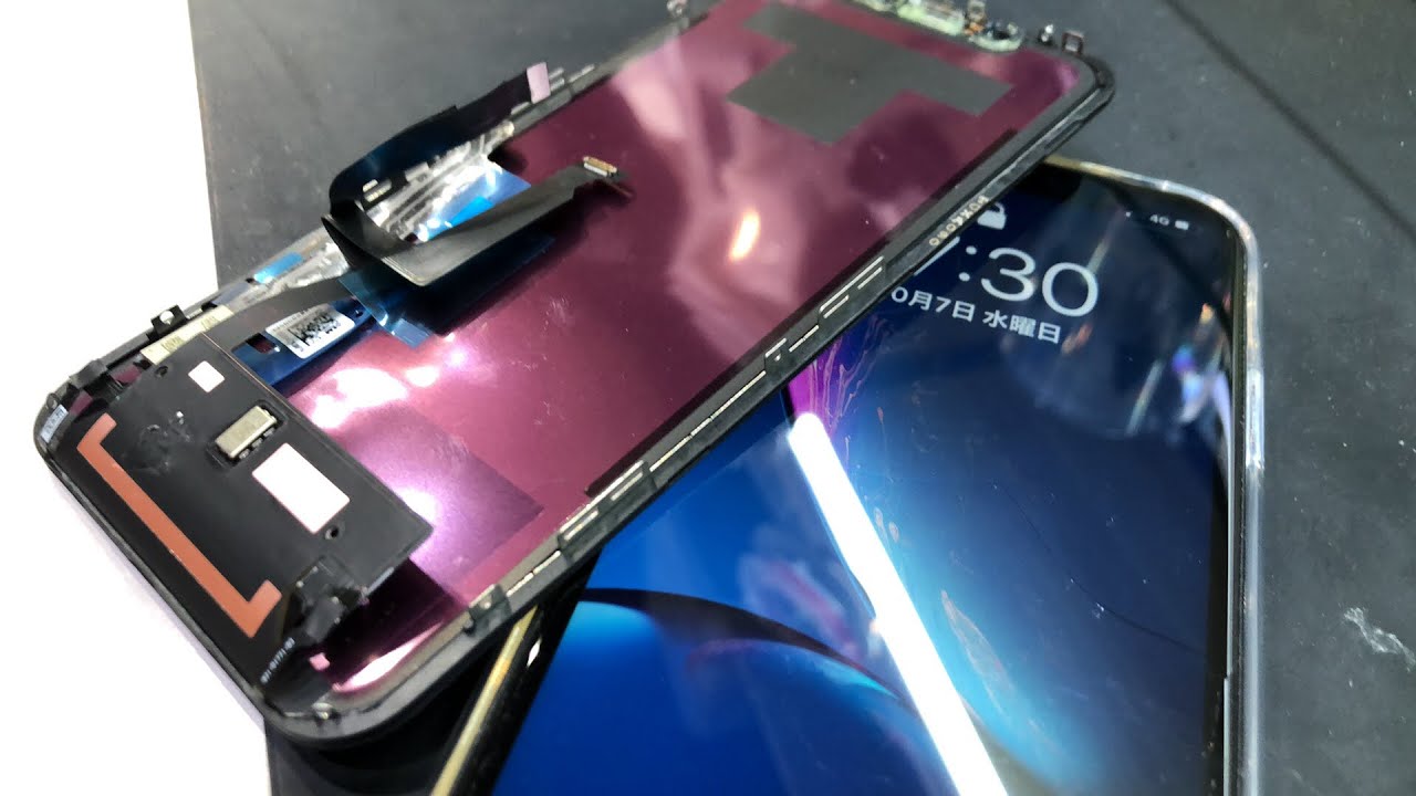 iPhone XR 分解ガラス画面割れ修理交換 - YouTube