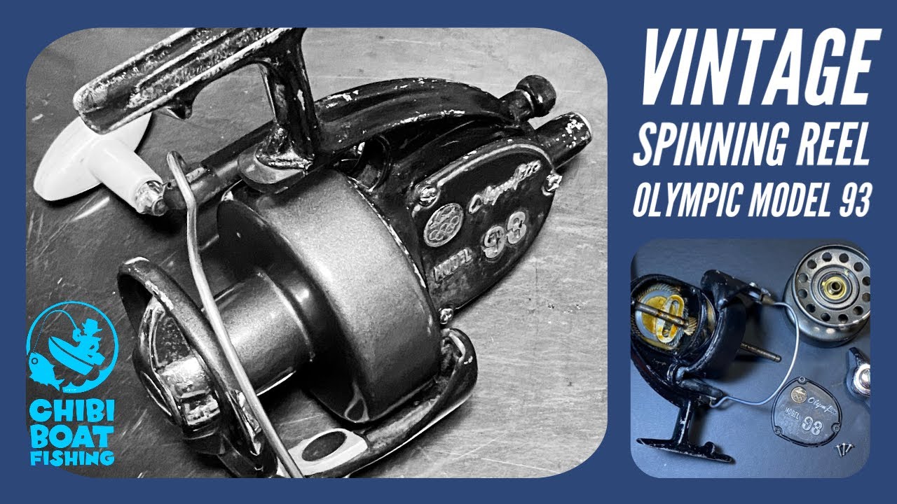 60年以上前のヴィンテージリール Olympic model 93 の構造と動作