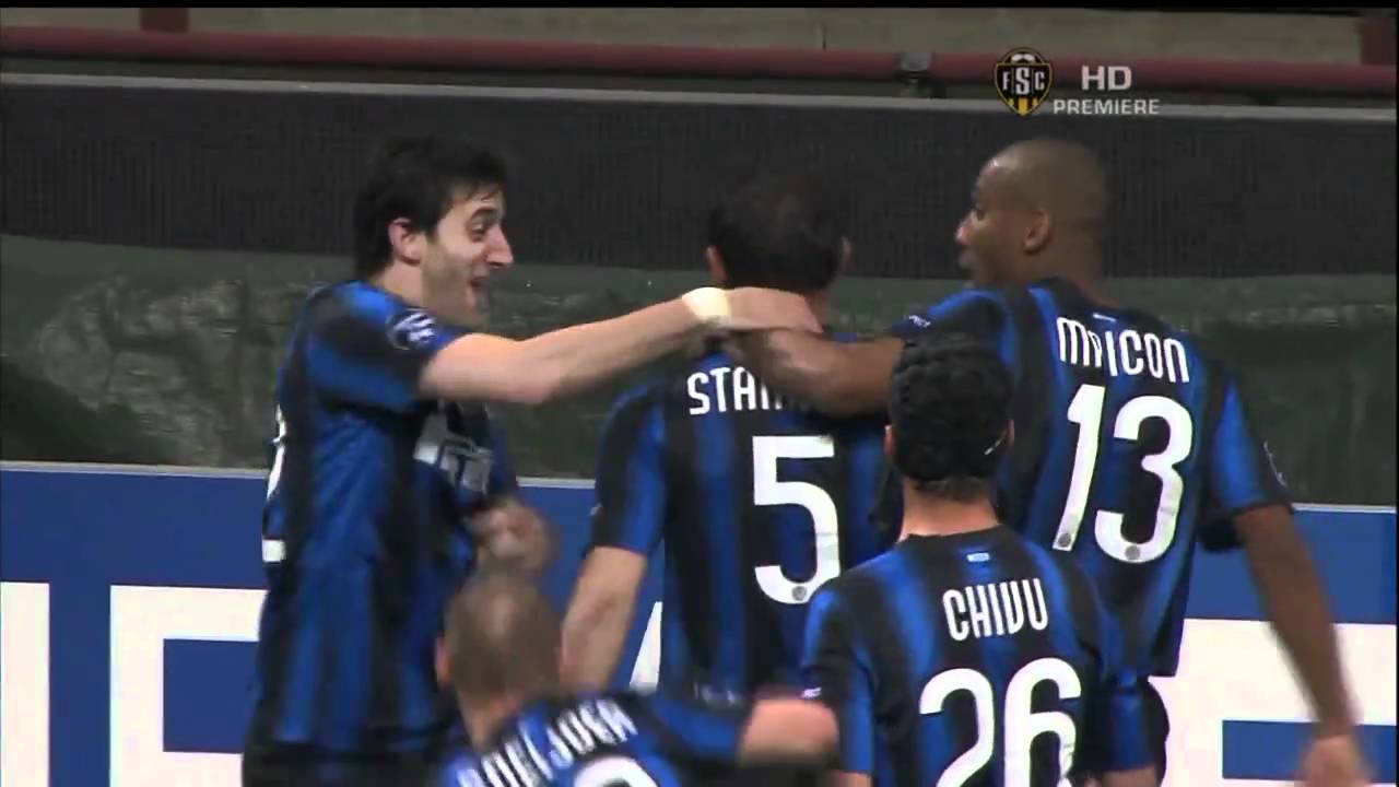 stankovic amazing goal vs schalke 04 5/1/11 HD - YouTube
