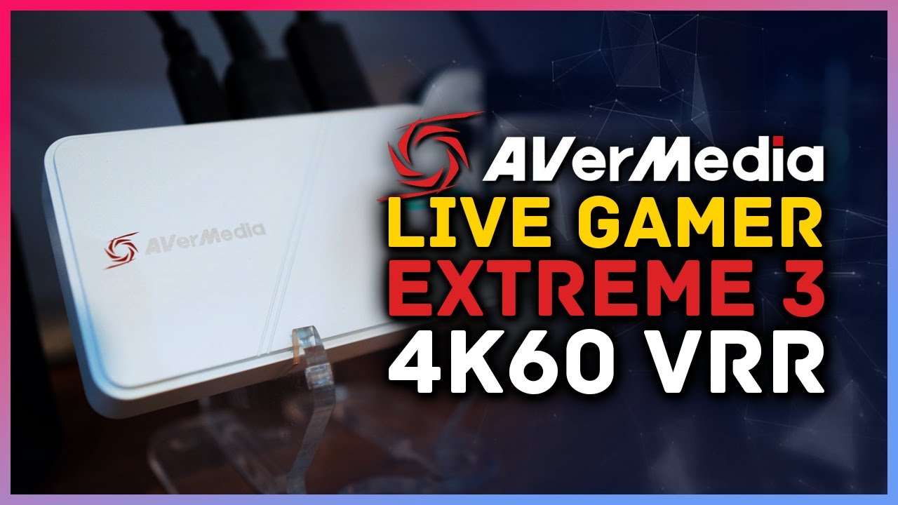 New AverMedia Live Gamer Extreme 3 - 4K60 VRR Capture Card
