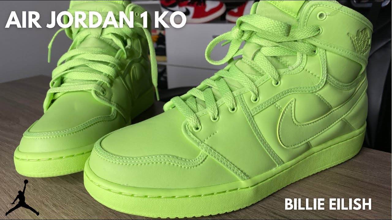 Air Jordan 1 KO Billie Eilish On Feet Review - YouTube