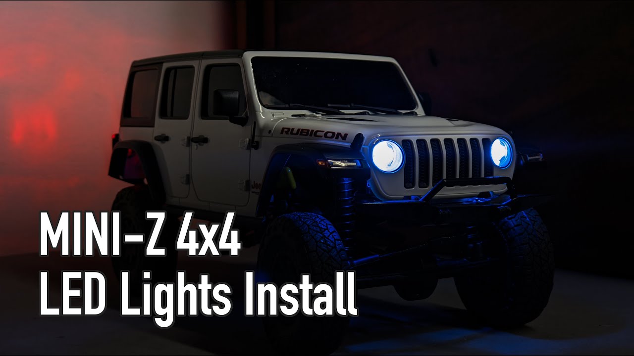 Kyosho Mini-Z 4x4 MX-01: Installing LED Lights MZW429R - YouTube